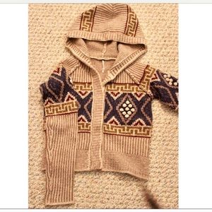 Free People Cropped Fair Isle Sweater